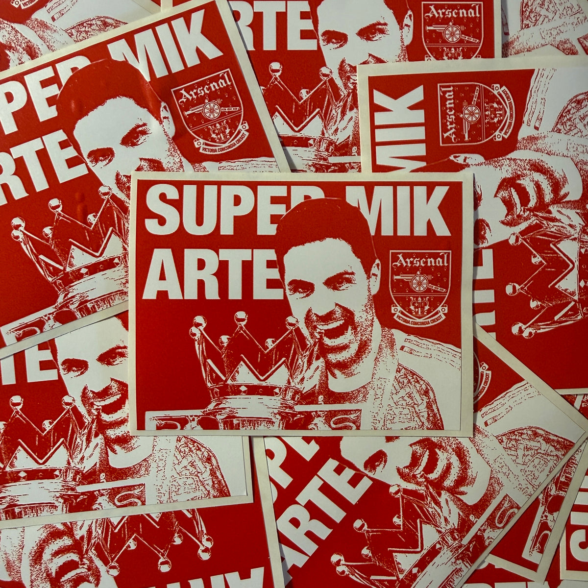 Super Mik Arteta Champion Sticker