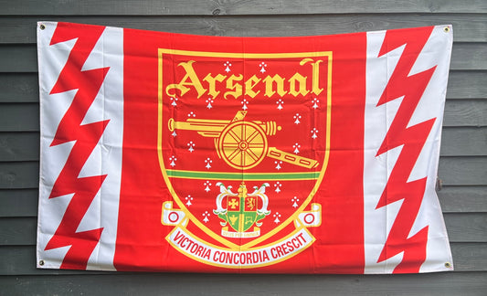 Arsenal Badge with Bolts Flag