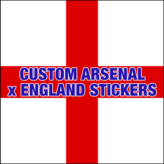 Custom Arsenal x England Stickers