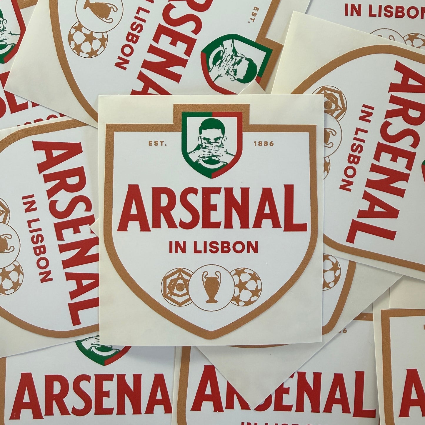 The Arsenal x Sagres: Sporting Lisbon Away Sticker