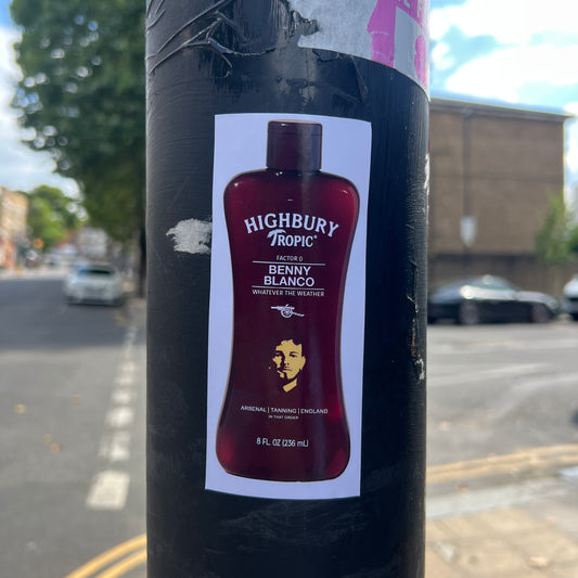 Ben White Tan Bottle Sticker