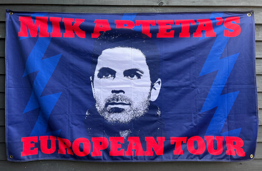 Mik Artetas European Tour Flag